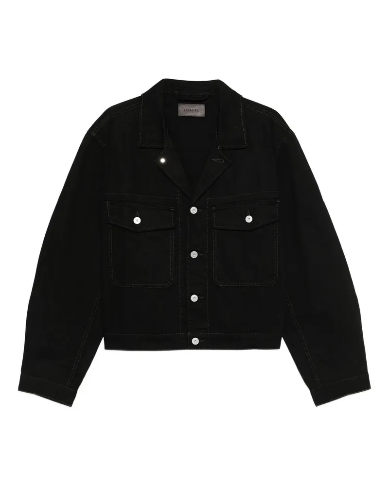 Christophe Lemaire Trucker Jacket Schwarz