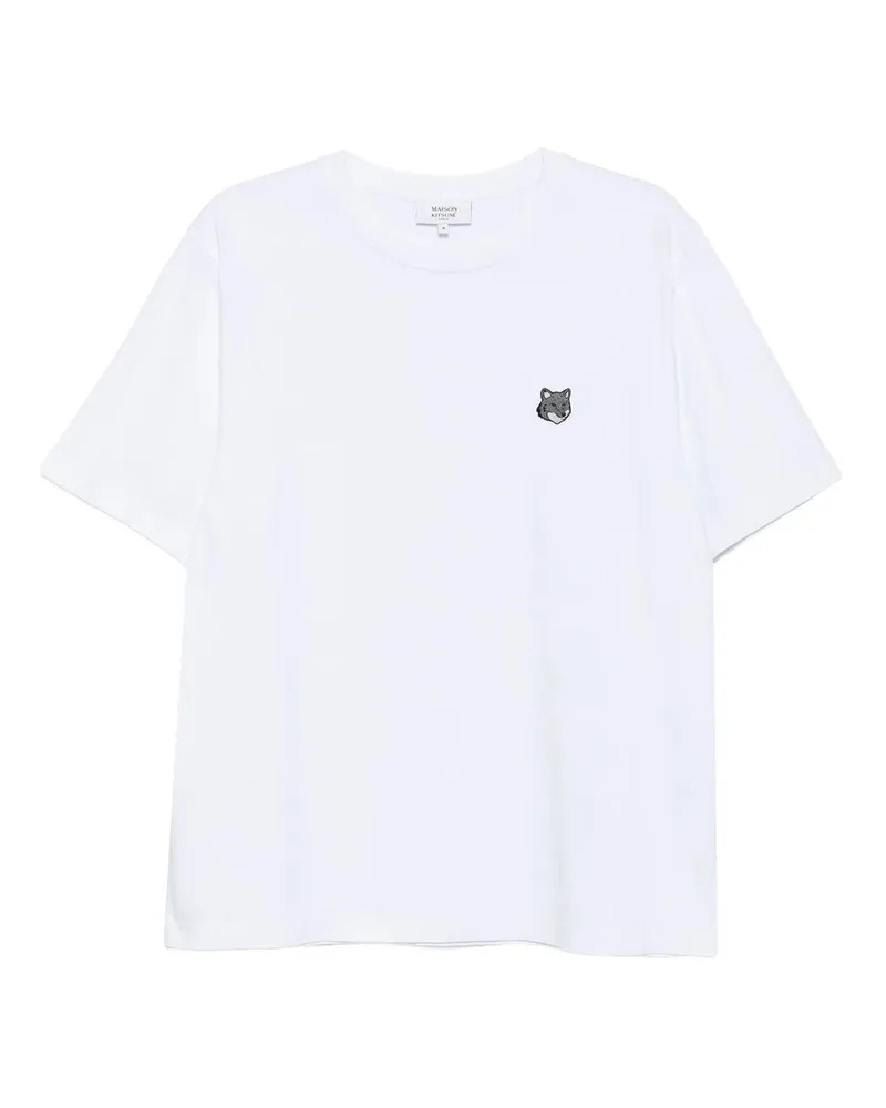 Kitsuné Fox Head Comfort Tee-shirt Weiß