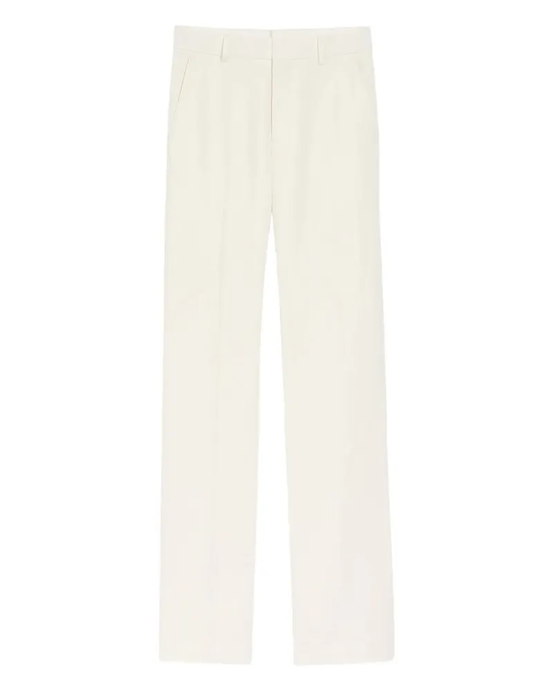 AMI Paris Straight Trousers Beige