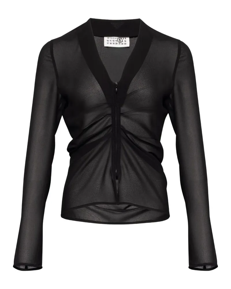 Maison Margiela Long-sleeved Top Schwarz