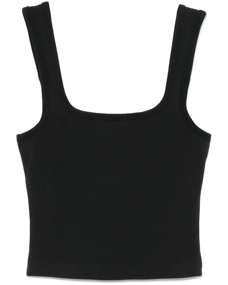 Entire Studios Square Neck Tank Soot Schwarz