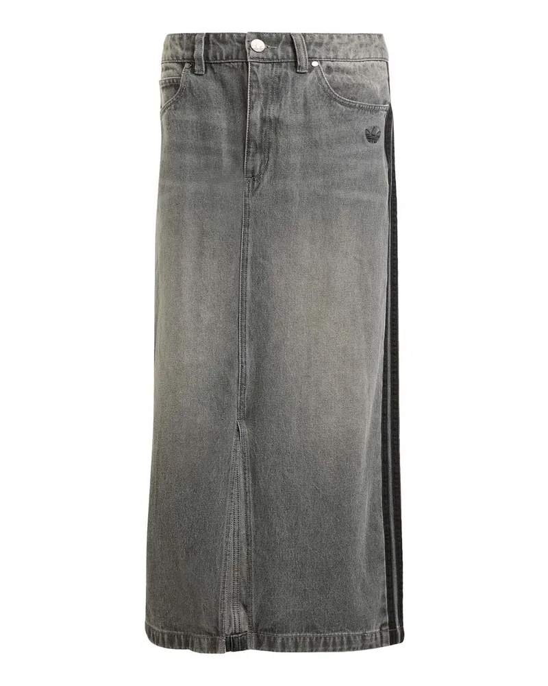 adidas Denim Long Skirt Grau
