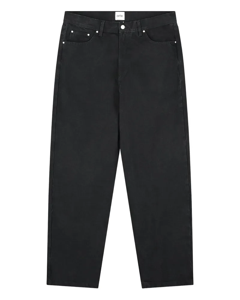 Arte Antwerp Circle Logo Pocket Pants Schwarz