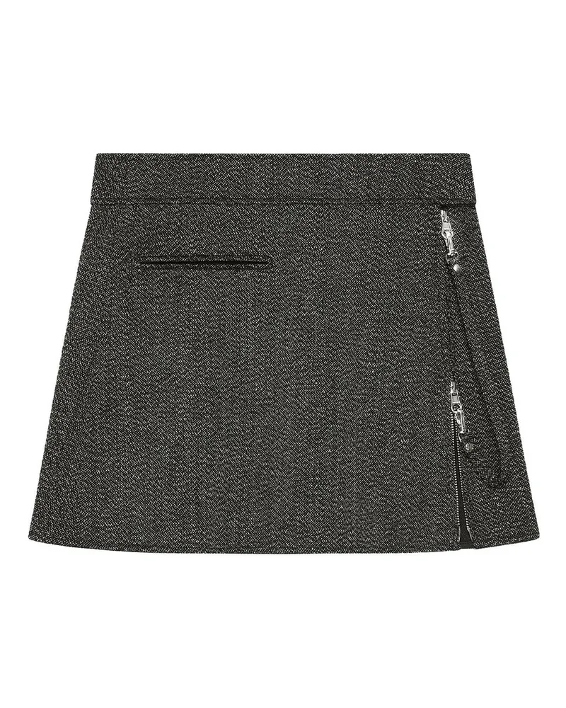 Courrèges Zipped Mini Skirt Schwarz