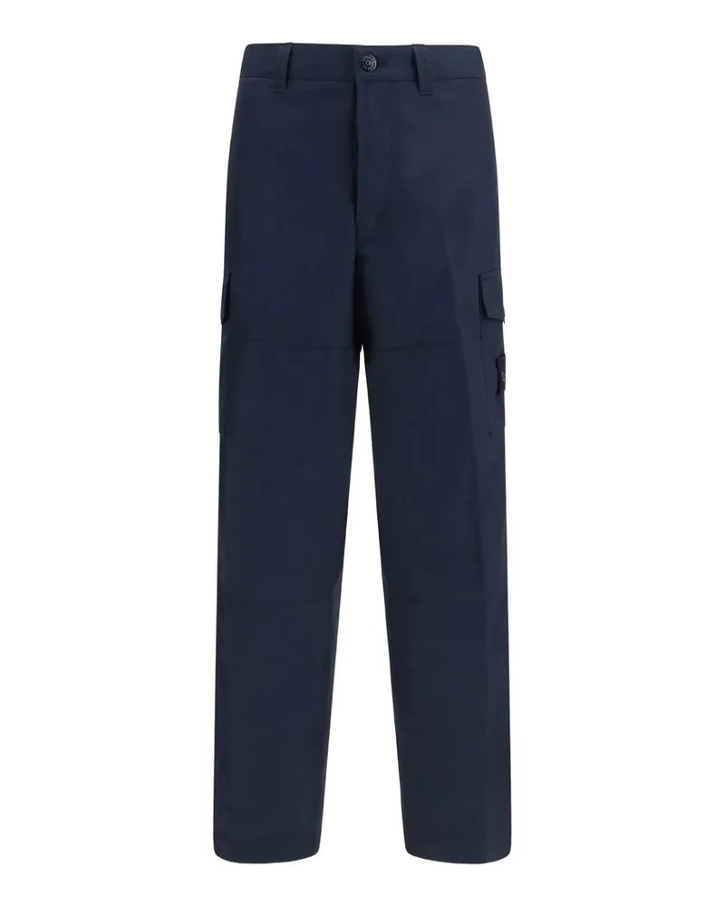 Stone Island Pantalone Regular Blau