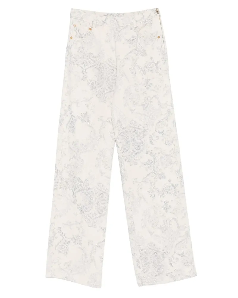 forte_forte Pants 5 Tasche Vita Alta Denim"nontiscordardime Grau