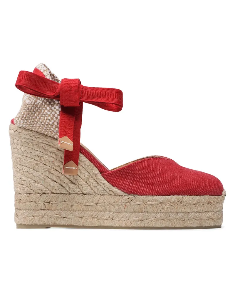 Castañer Castaner Flache Schuhe Rot Rot
