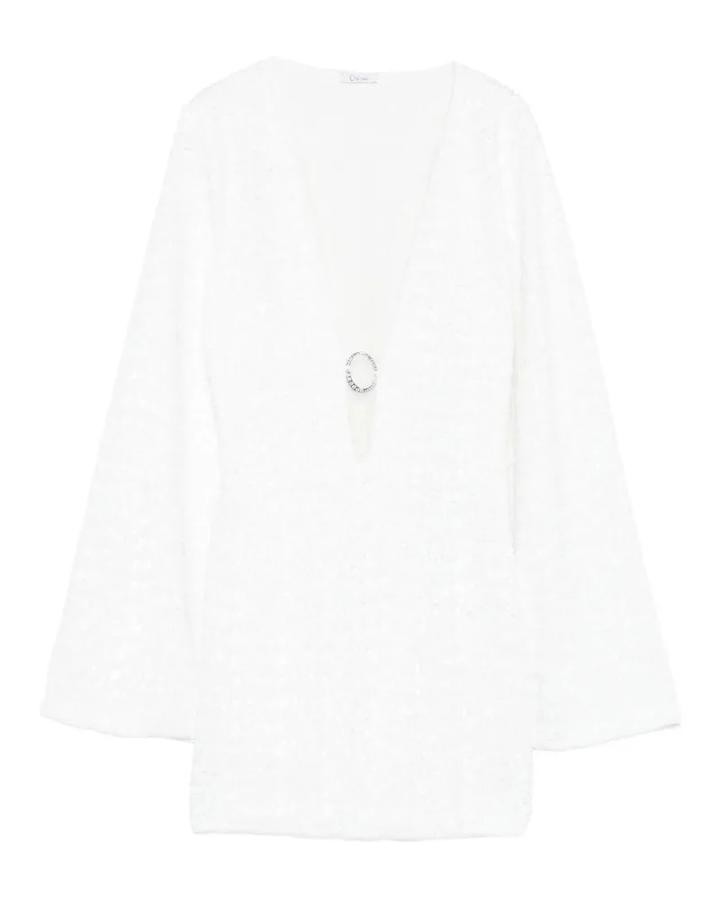 Oséree Paillettes Kaftan o Gem Grau
