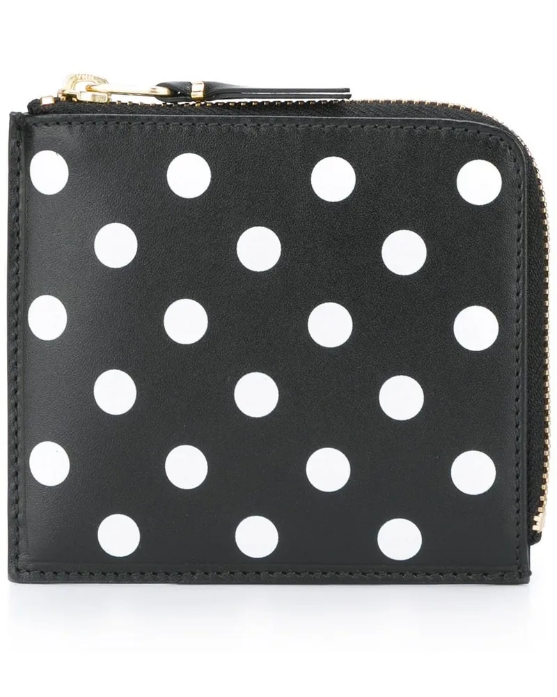 Comme des Garçons Wallet / Dot Leather Schwarz