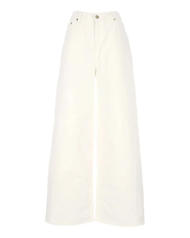 Golden Goose Golden W`s Melody Boyfriend Pant Dyed Bull Cotton Denim Weiß