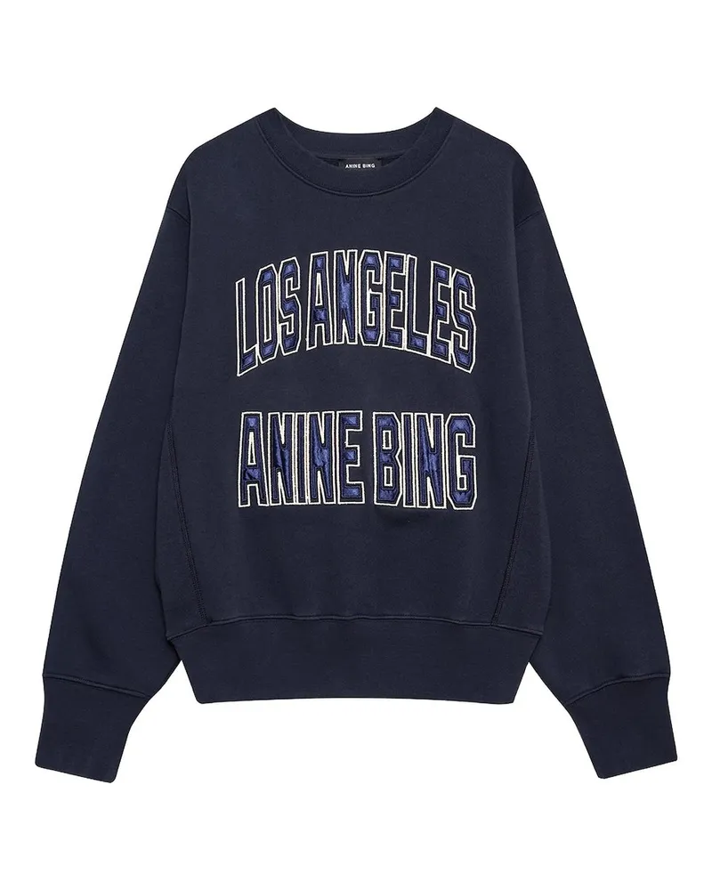 Anine Bing Harry Shrunken Sweatshirt la  Vintage Black Schwarz