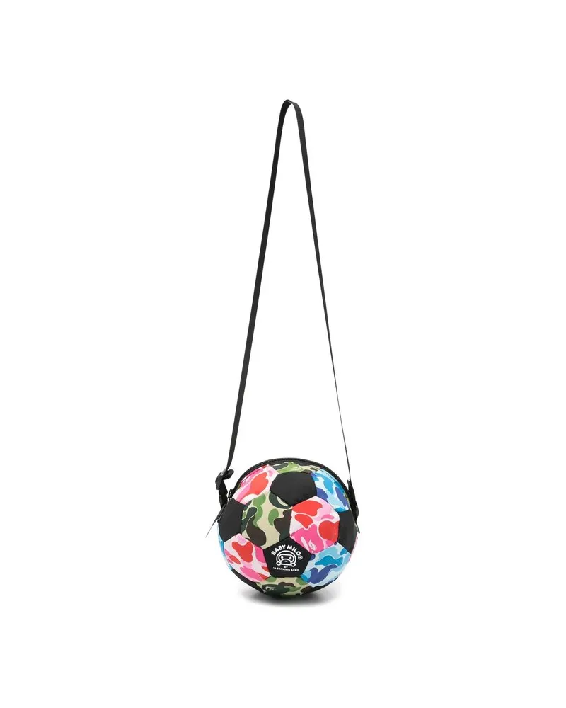 BAPE Abc Camo Milo Soccer Ball Shoulder Bag k Mehrfarbig