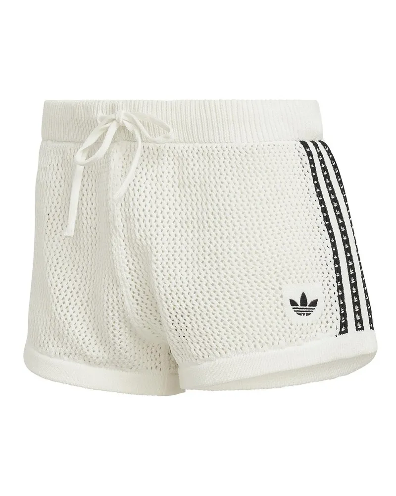 adidas Crochet Shorts Bianco Weiß