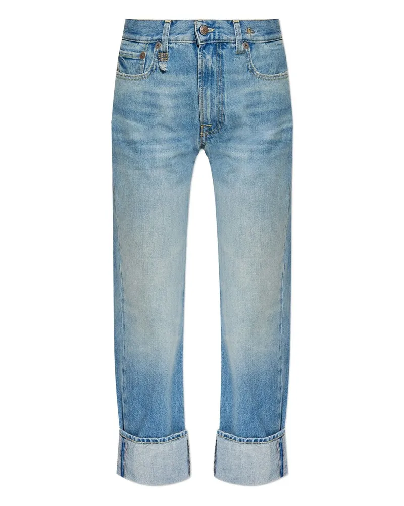 R13 Cuffed Romeo Jean Blau