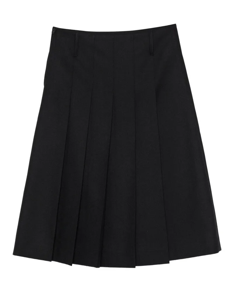 A.P.C. Jupe Longue Plissée Schwarz