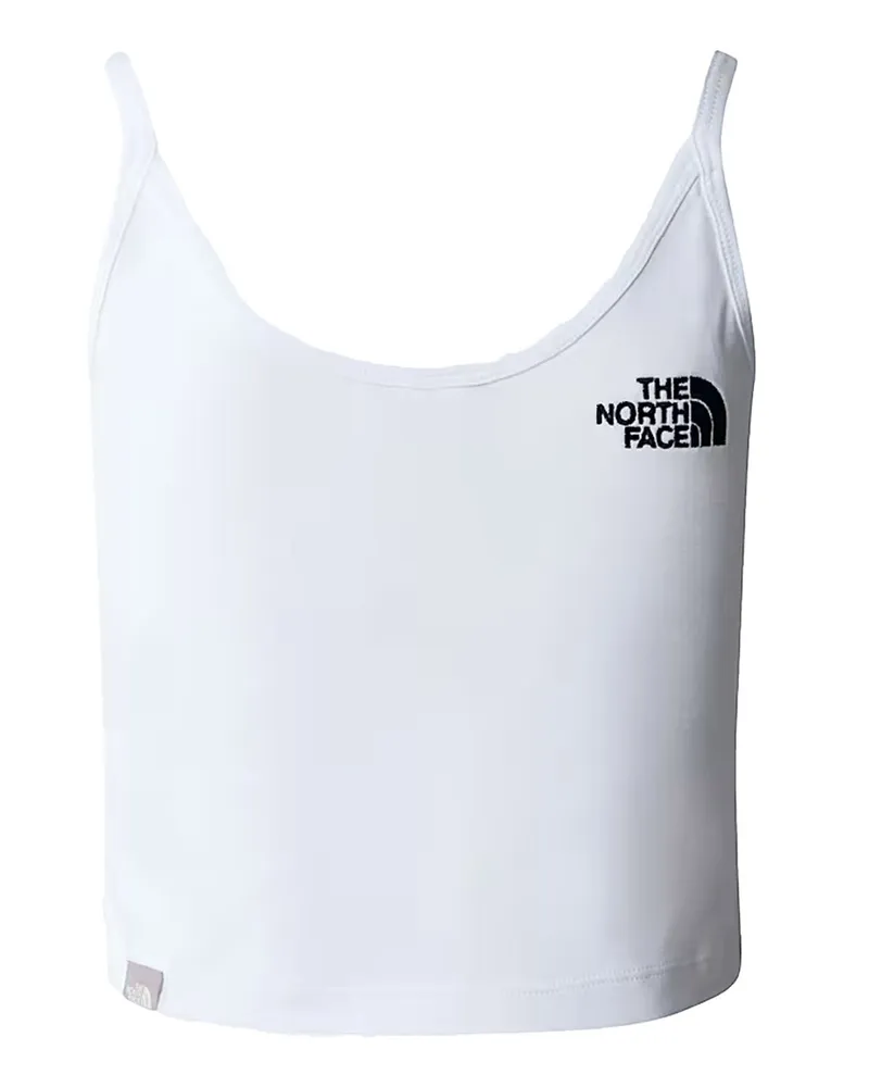 The North Face Slim Crop Tank Bianco Weiß