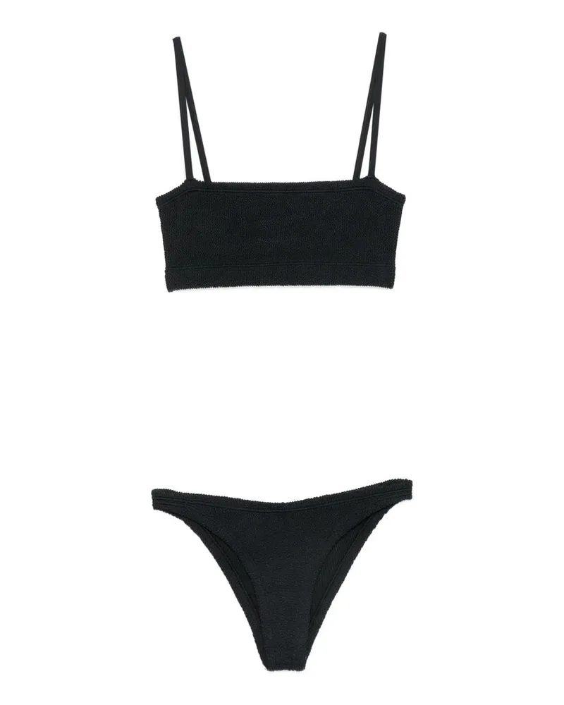 Hunza G Gigi Underband Bikini Crinkle Schwarz