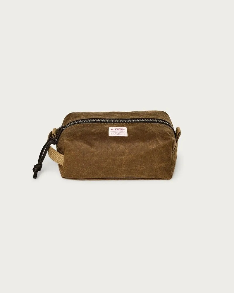 Filson Tin Cloth Travel Kit Braun