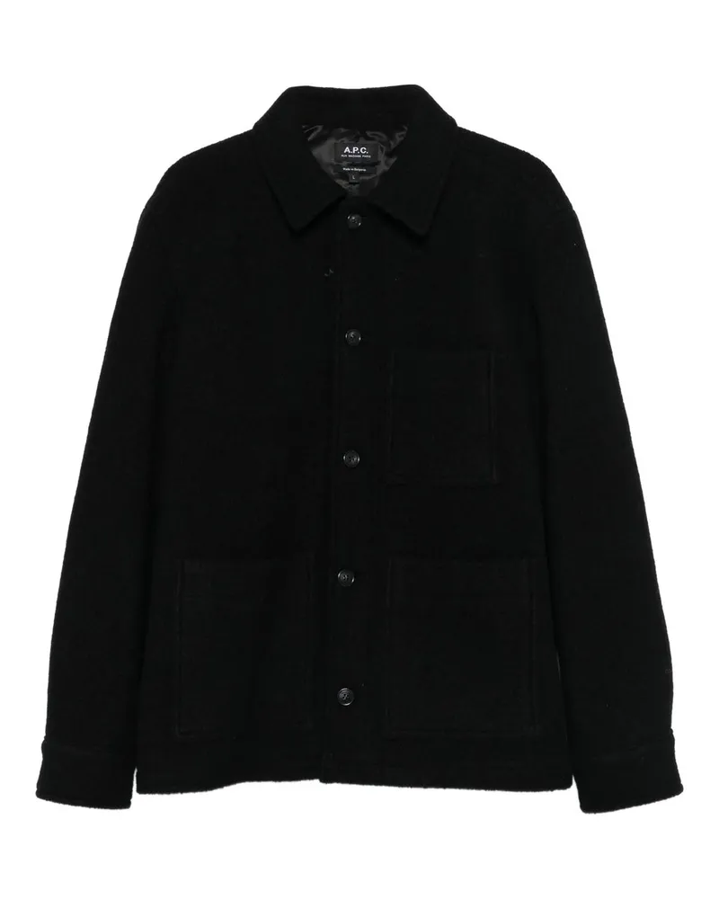 A.P.C. Veste Emile Logo Schwarz