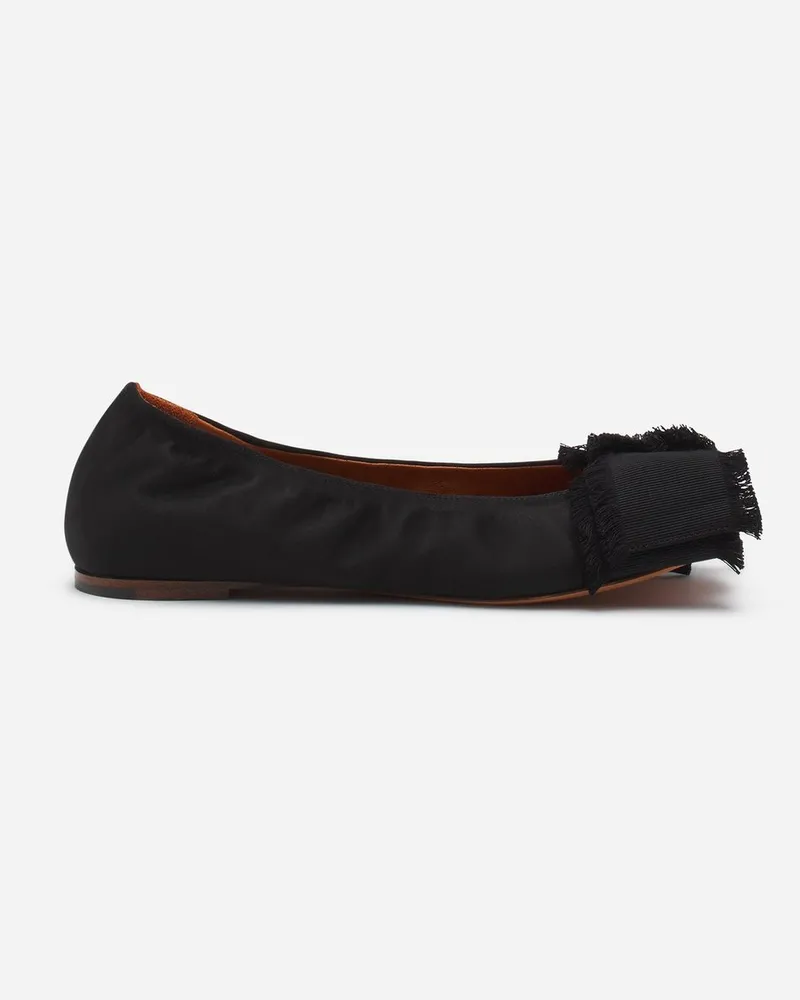 Lanvin Ballerina Mit Schleife Fwbamb04satnp24 Schwarz