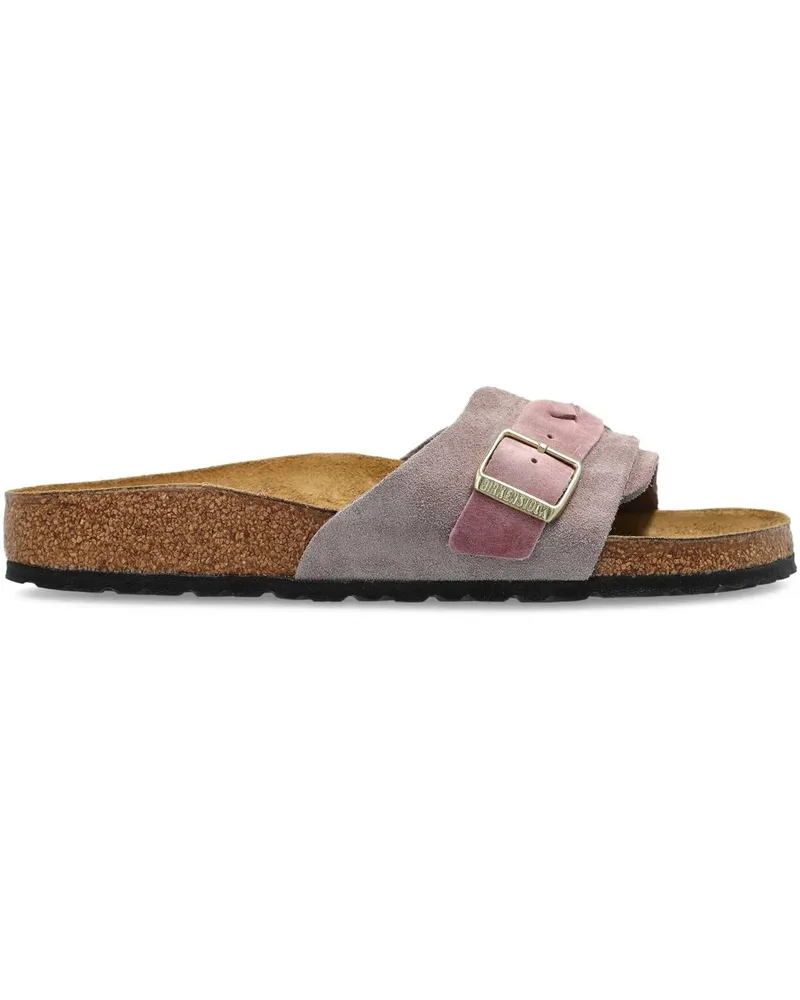 Birkenstock Oita Braided Faded Purple, Suede Leather Beige