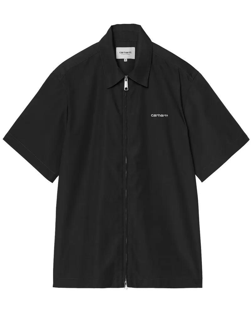 Carhartt WIP Postal Zip Shirt Schwarz