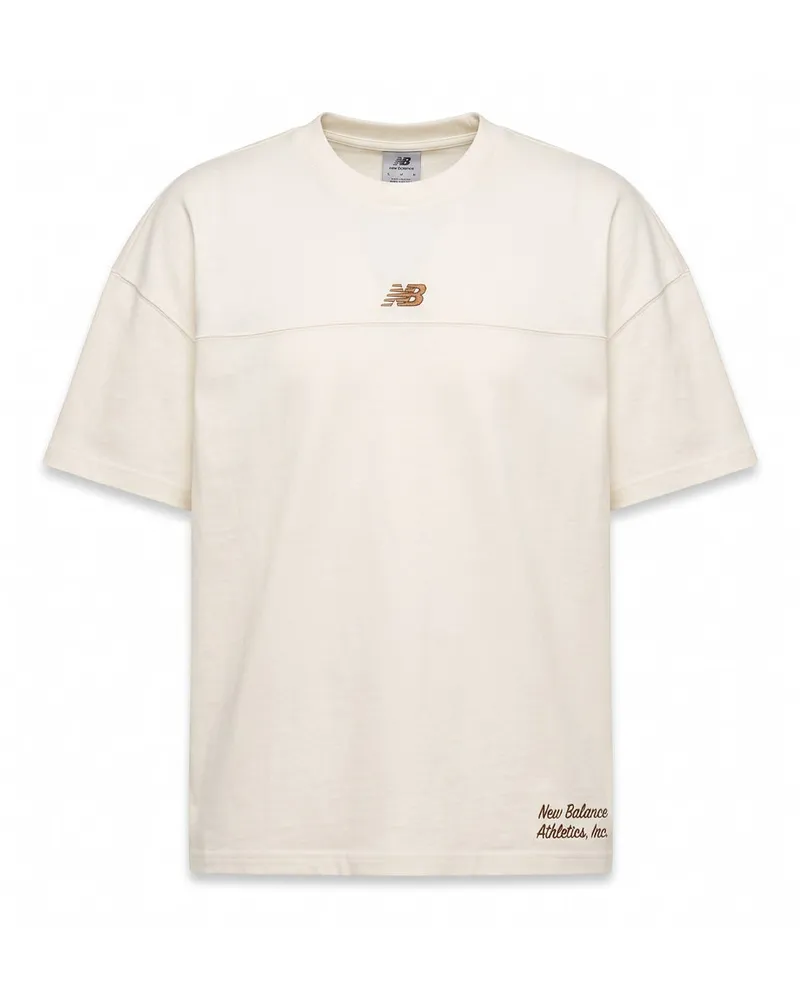 New Balance Sport Legacy Graphic T-shirt Angora Weiß