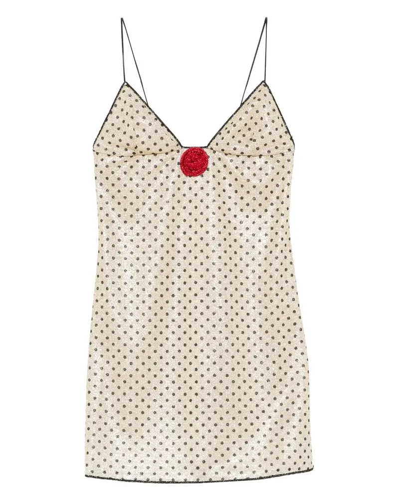 Oséree Lumiere Rose Pois Mini Dress Mehrfarbig