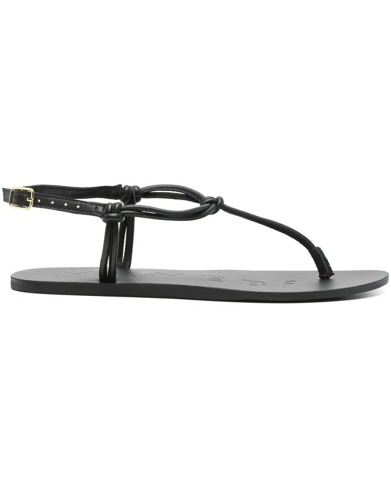 Manebí Leather Sandals Schwarz