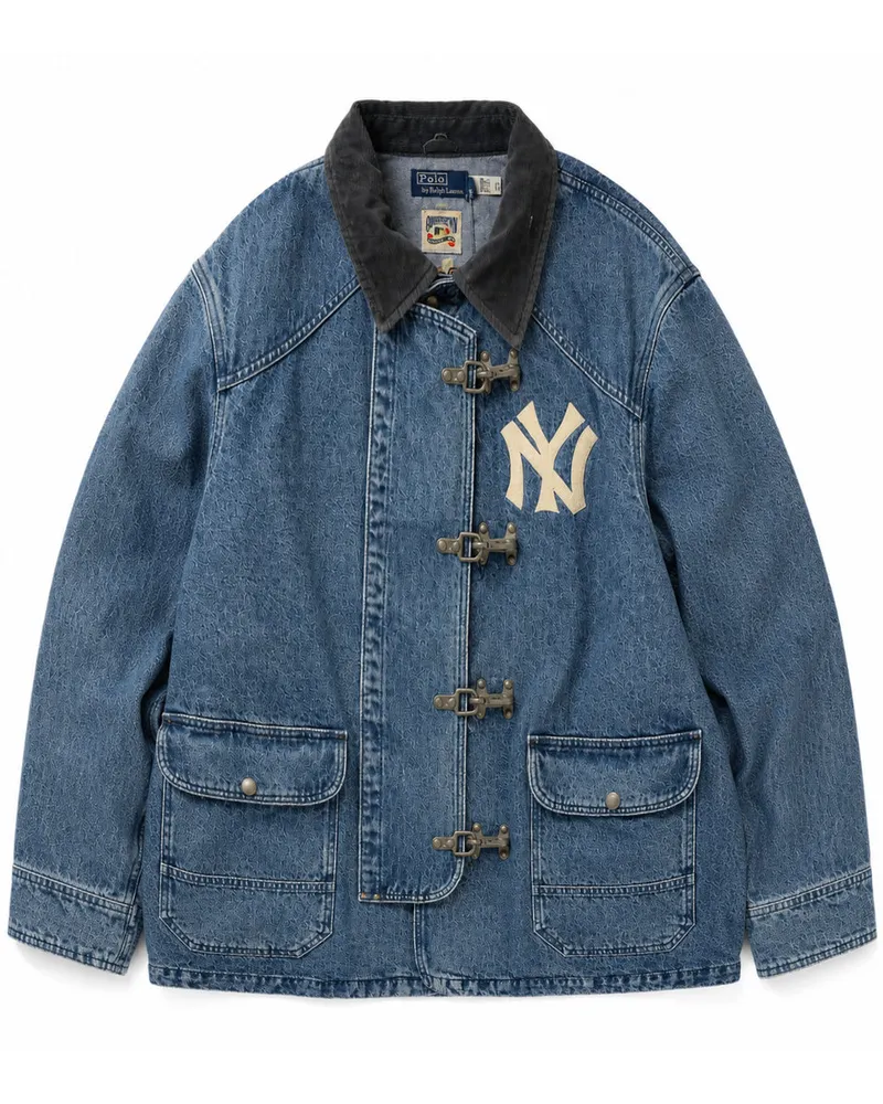 Ralph Lauren Woven Jacket 710b14477001 Blau