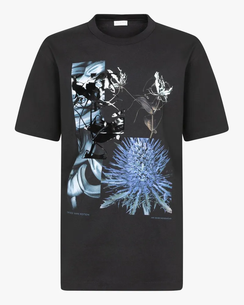 Dries van Noten 01920 Heer pr 2600 k.ss.t Shirt Schwarz