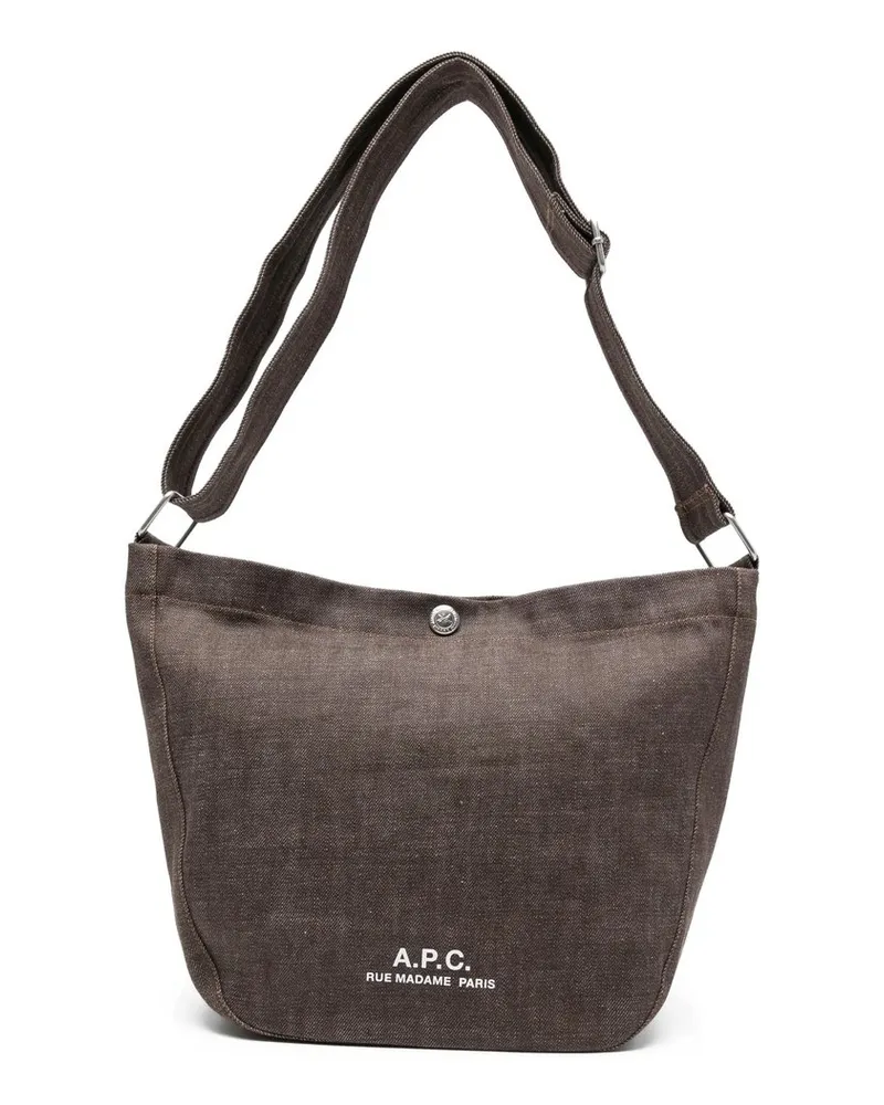 A.P.C. Besace Journal Small Braun