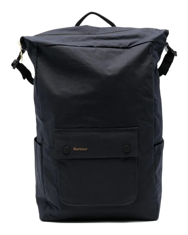 Barbour Transport Foldover Backpack Blau