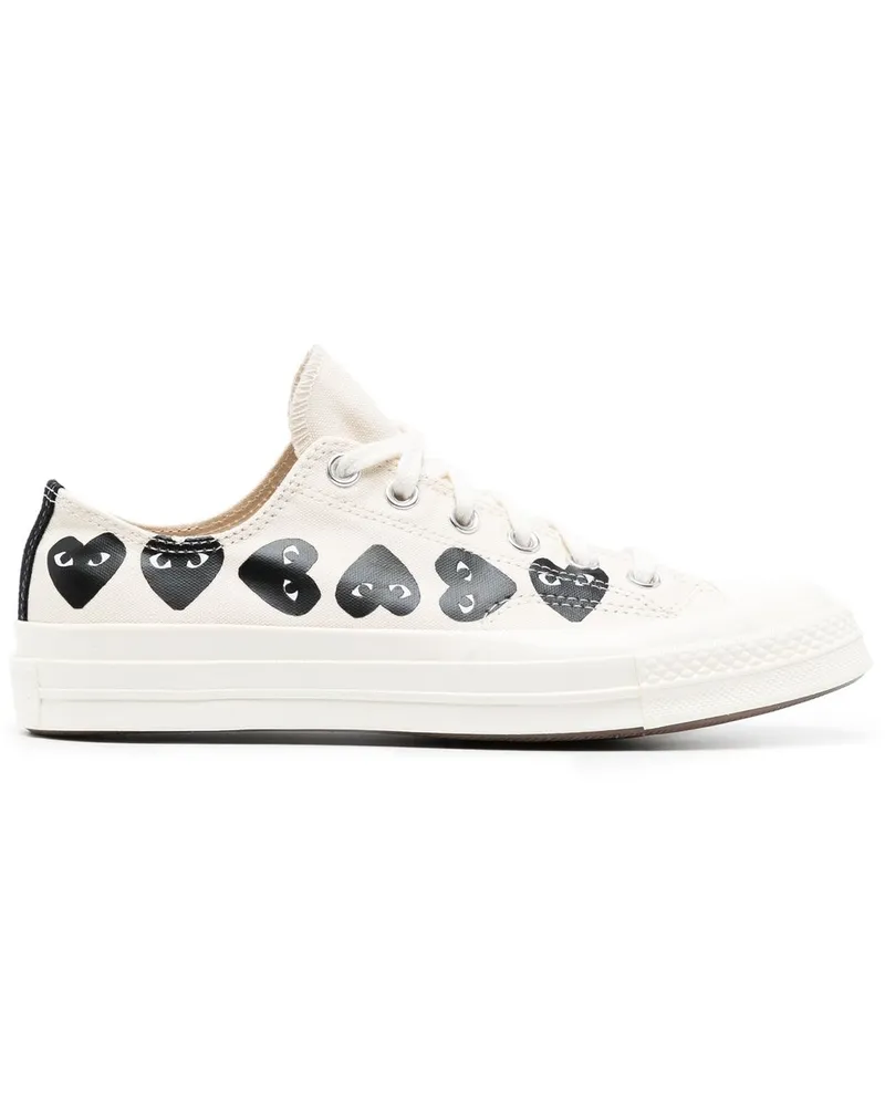 Comme des Garçons Multi Heart Ct70 Low Top P1k126weiß Weiß