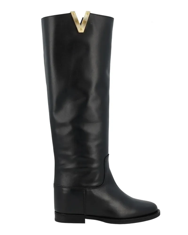 Via Roma 15 Stivale Acc New Schwarz