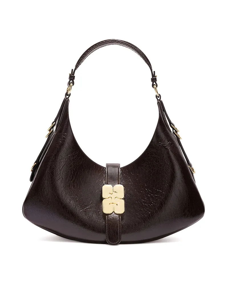 Ganni Kat Small Deep Shine Braun
