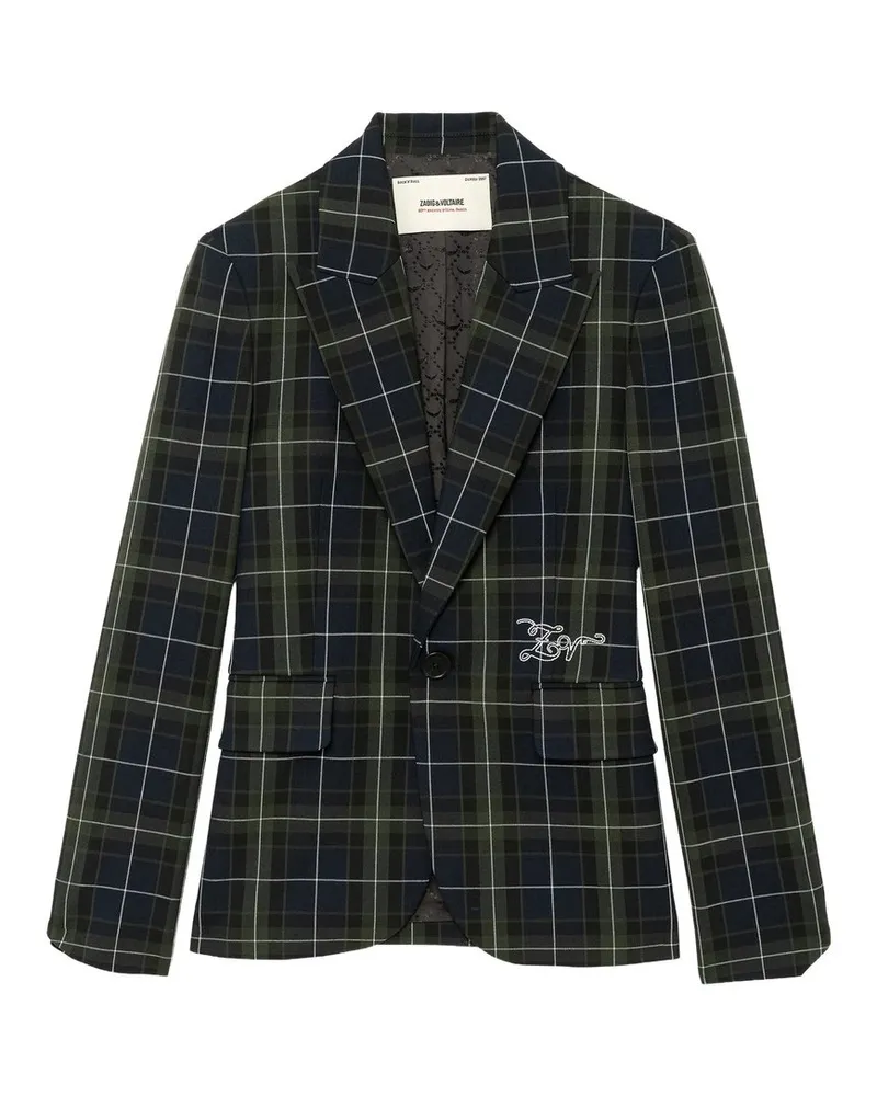 Zadig & Voltaire Vavy Tailleur Tartan Schwarz