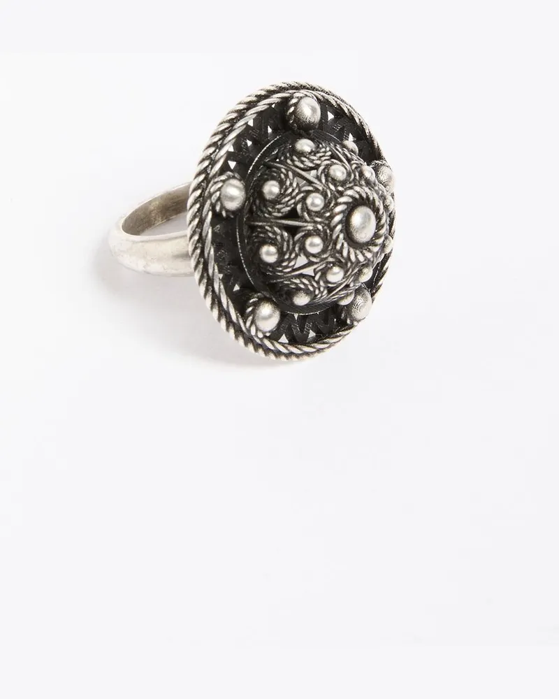 Ann Demeulemeester Andro Lantern Dome Ring Silber