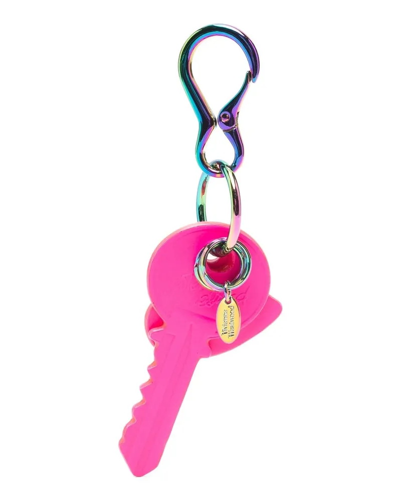 Vivienne Westwood Key & Heart Keyring Rose