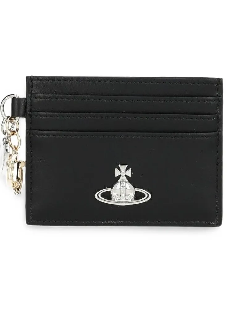 Vivienne Westwood Card Holder With Charms Schwarz