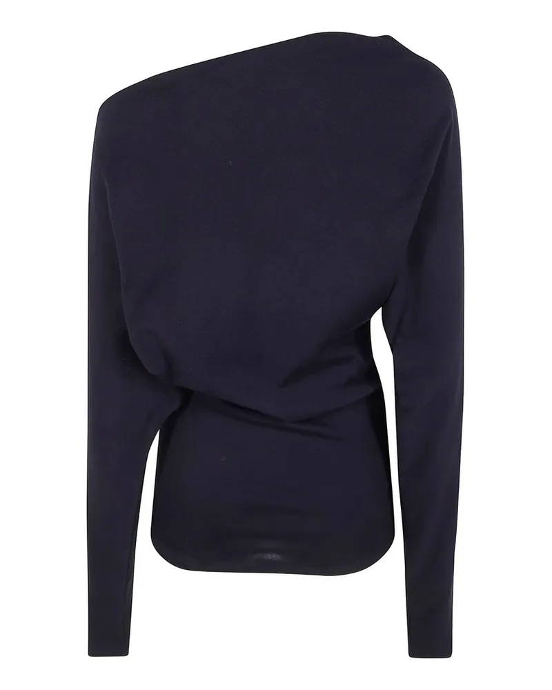 Ann Demeulemeester Roos Bias Cut Drop Shoulder Top Schwarz