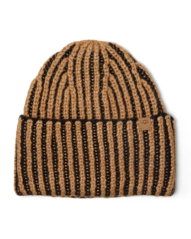 UGG Chunky Rib Micro Beanie Schwarz
