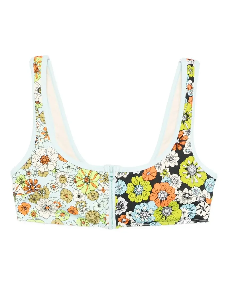 ALEMAIS Orange Blossom Zip Scoop Top Mehrfarbig