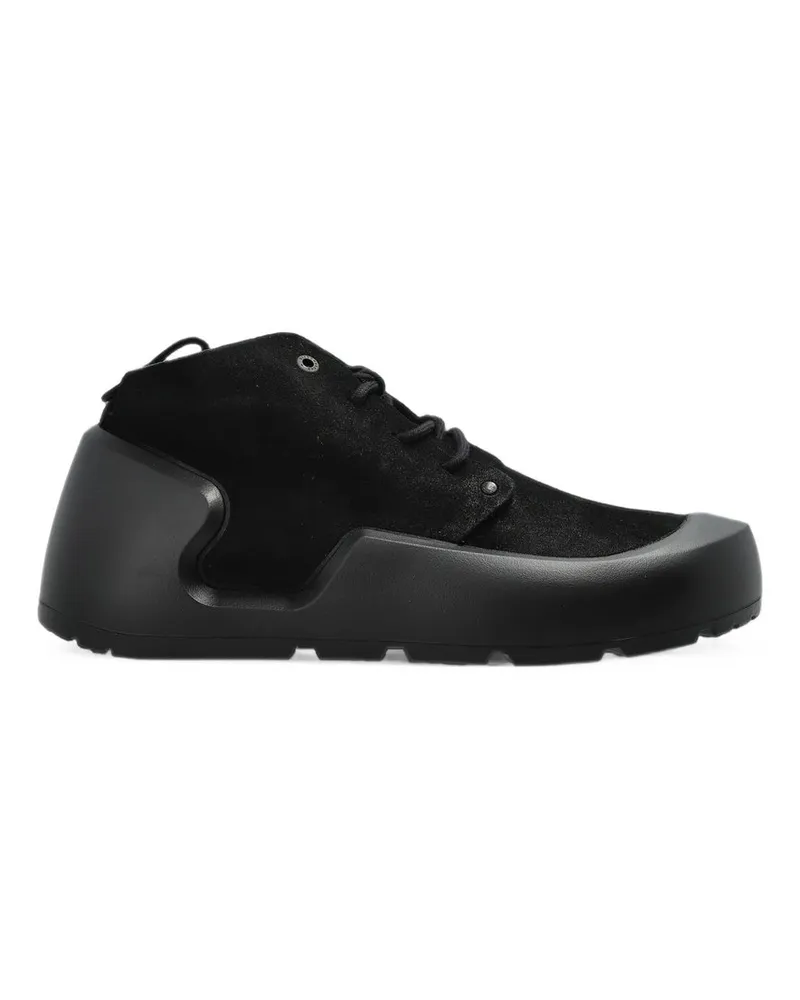Birkenstock Reykjavik Mid Lace n Black, Nubuck Leather Schwarz