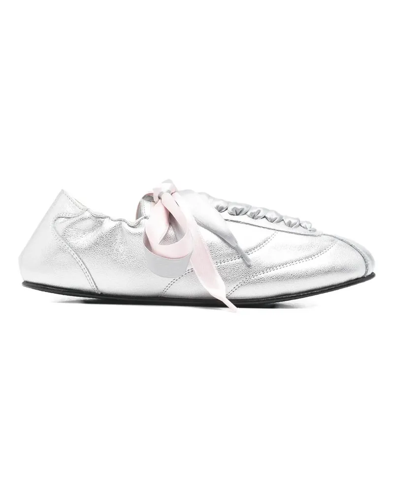 Repetto Tennis Silk Silber