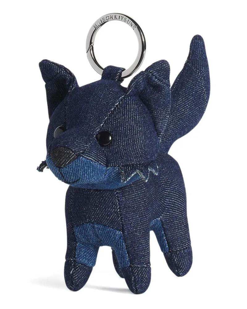Kitsuné Fox Bag Charm Blau