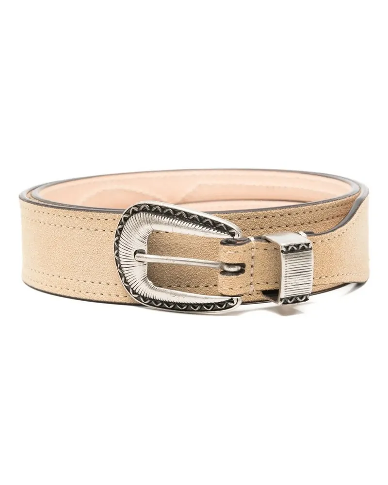 PAURA Rafael Belt With Embroidery Grau
