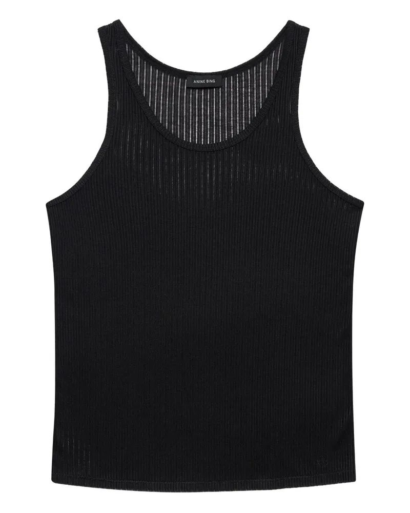Anine Bing Eugene Tank - Black Schwarz