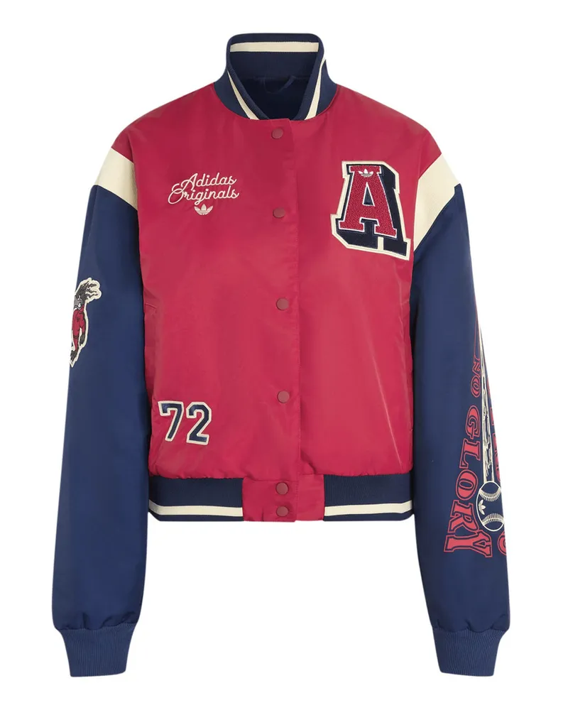 adidas Jacket With Badges Bordeaux Rot