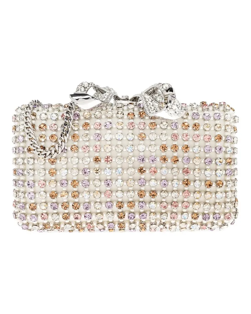 Self-Portrait Multi Crystal Clutch Bag Mehrfarbig